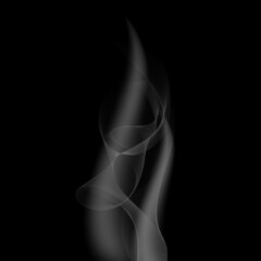 Naklejka premium smoke on black background