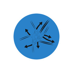 navigation word icon isolated on white background