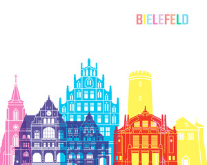 Obraz na płótnie Canvas Bielefeld skyline pop