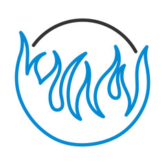 Obraz premium Flame Vinyl Icon