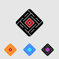 Abstract logo design with letters T and O