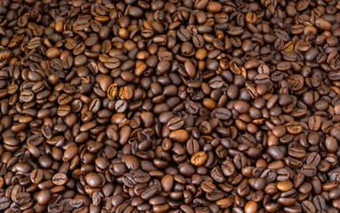 roasted coffee beans background