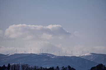 新山高原の風車（大槌町）