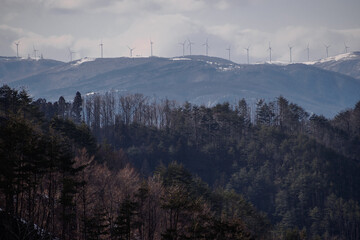 新山高原の風車（大槌町）