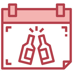 BEER red line icon,linear,outline,graphic,illustration