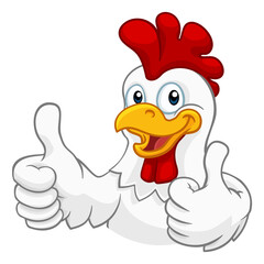 Chicken Cartoon Rooster Cockerel Character