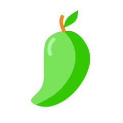 mango fruit vector on white background