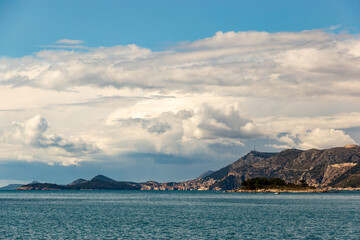 View of adriatic sea in sunny day.