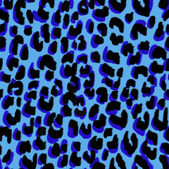 animalistic colorful seamless pattern imitating the skin of a leopard, zebra, giraffe. Bright rich bold pattern with a print of African safari animals in colorful stylish mimicking in nature