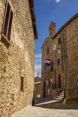 Fototapeta na wymiar Castiglione, medieval town in Siena province
