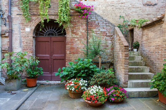 Fototapeta Buonconvento, medieval city in Siena province