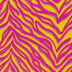 animalistic colorful seamless pattern imitating the skin of a leopard, zebra, giraffe. Bright rich bold pattern with a print of African safari animals in colorful stylish mimicking in nature
