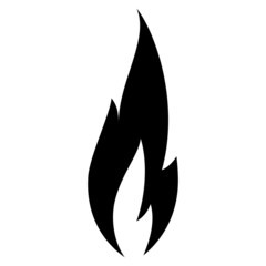 Fire flames set icons