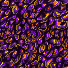 Materiał do szycia animalistic bright seamless pattern imitating the skin of a wild leopard, jaguar. Bright rich bold pattern with a print of African safari animals in colorful stylish mimicking in nature