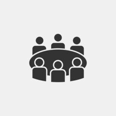 conference vector icon illustration sign 