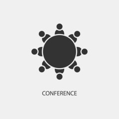 conference vector icon illustration sign 