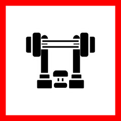 Bench press Icon