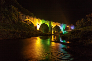 ライトアップめがね橋