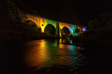 ライトアップめがね橋