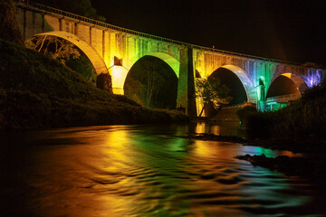 ライトアップめがね橋
