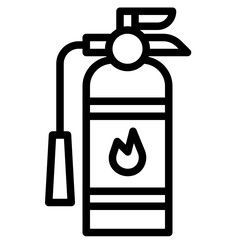 FIRE EXT INGUISHER line icon,linear,outline,graphic,illustration