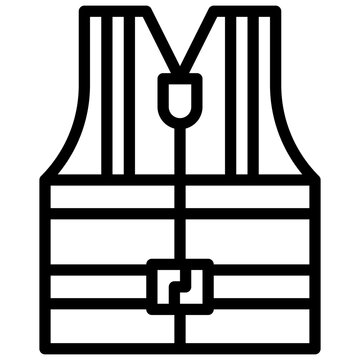 recommend clip art: LIFE VEST line icon,linear,outline,graphic,illustration