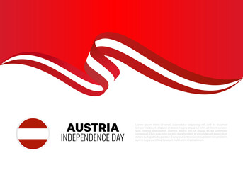 Austria independence day background for national celebration on October 26. - obrazy, fototapety, plakaty