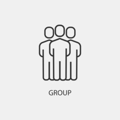 group vector icon illustration sign 