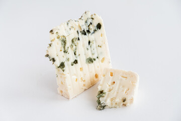 blue cheese on the white