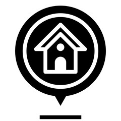 HOUSE glyph icon,linear,outline,graphic,illustration