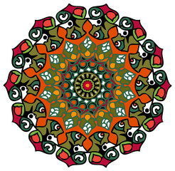 bellissimo mandala pieno di colori e energia