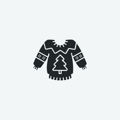 sweater vector icon illustration sign 