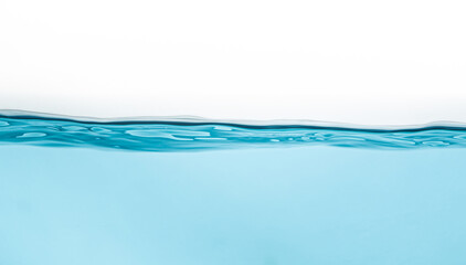 Water splash with bubbles of air, isolated on the white background.
