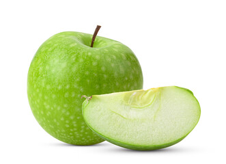Green apple isolated on a white background