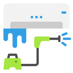 Fototapeta premium clean air flat icon