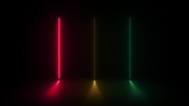 Concept 70-N1 Animated abstract neon light with led light effect and flashing moving pattern.