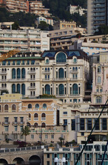 Fototapeta premium Beautiful old facades of the Principality of Monaco