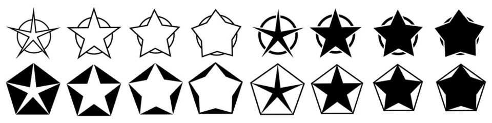 Star icon vector set. Sparkles illustration sign collection. shining burst symbol. snowflakes logo.