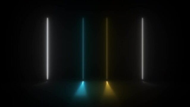 Concept 75-N1 Animated abstract neon light with led light effect and flashing moving pattern.
