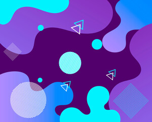 Abstract memphis style background