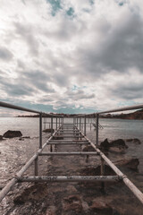 Fototapeta premium bridge over the sea
