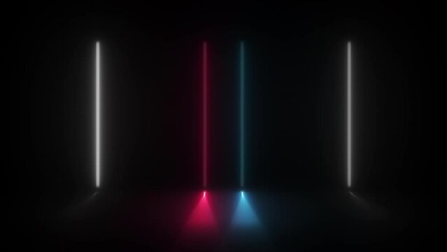Concept 82-N1 Animated abstract neon light with led light effect and flashing moving pattern.