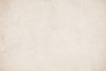 Old concrete wall texture background. Close up retro plain cream color cement material surface design element concept.
