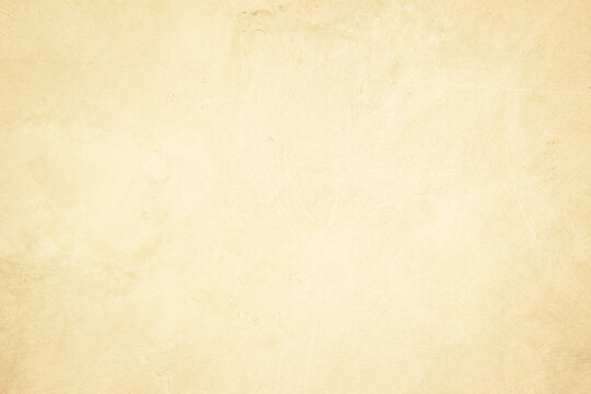 Cream concrete wall texture background for interiors or outdoor exposed surface polished distress. © siripak