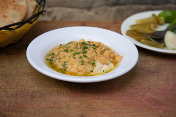Authentic Israeli hummus  