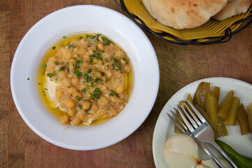 Authentic Israeli hummus  