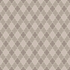 Arabic seamless pattern grid lantern shapes tiles.