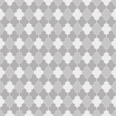 Arabic seamless pattern grid lantern shapes tiles.