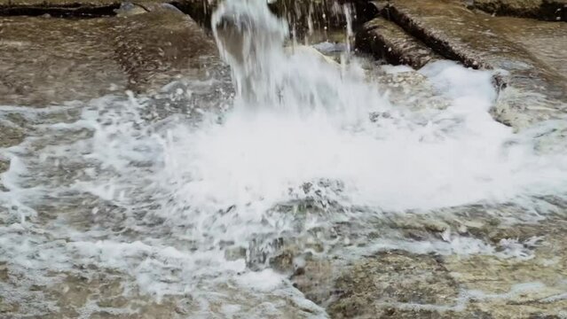 Wasted water in a water-scarce world. Slow motion