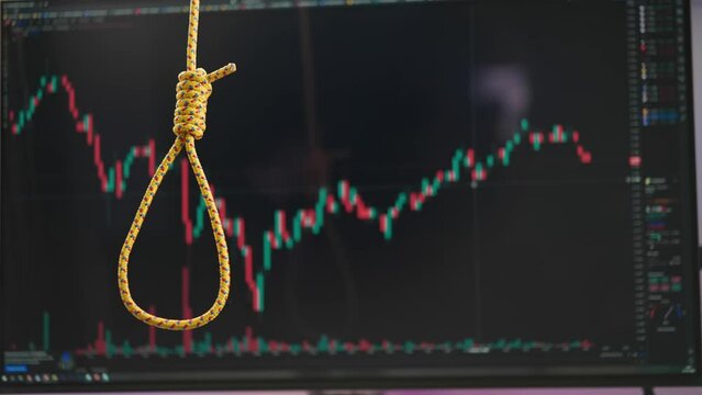 Hanging rope suicide after loosing everything in finance stock trade 4K